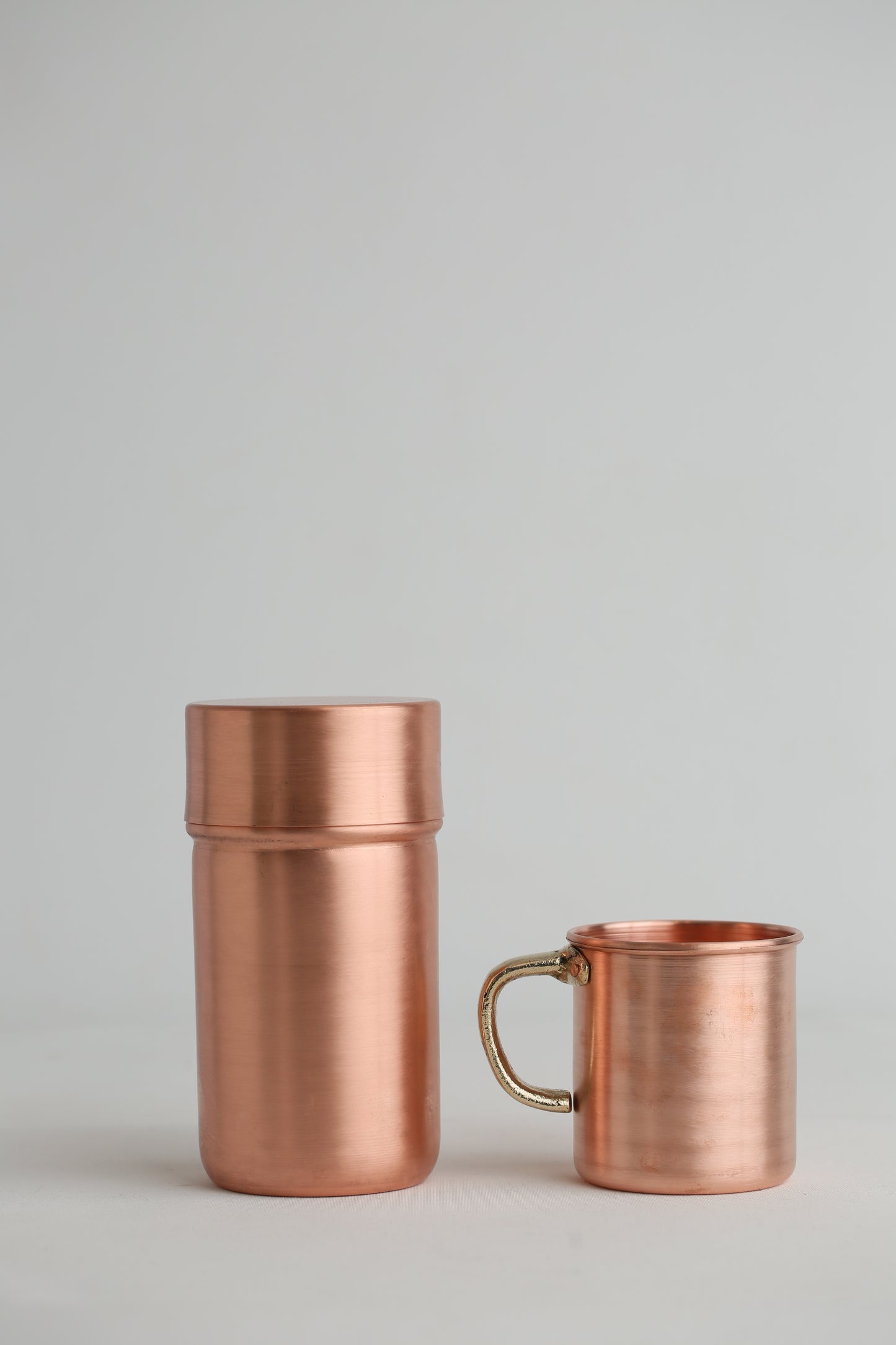 Handmade Copper Carafe and Mug Set